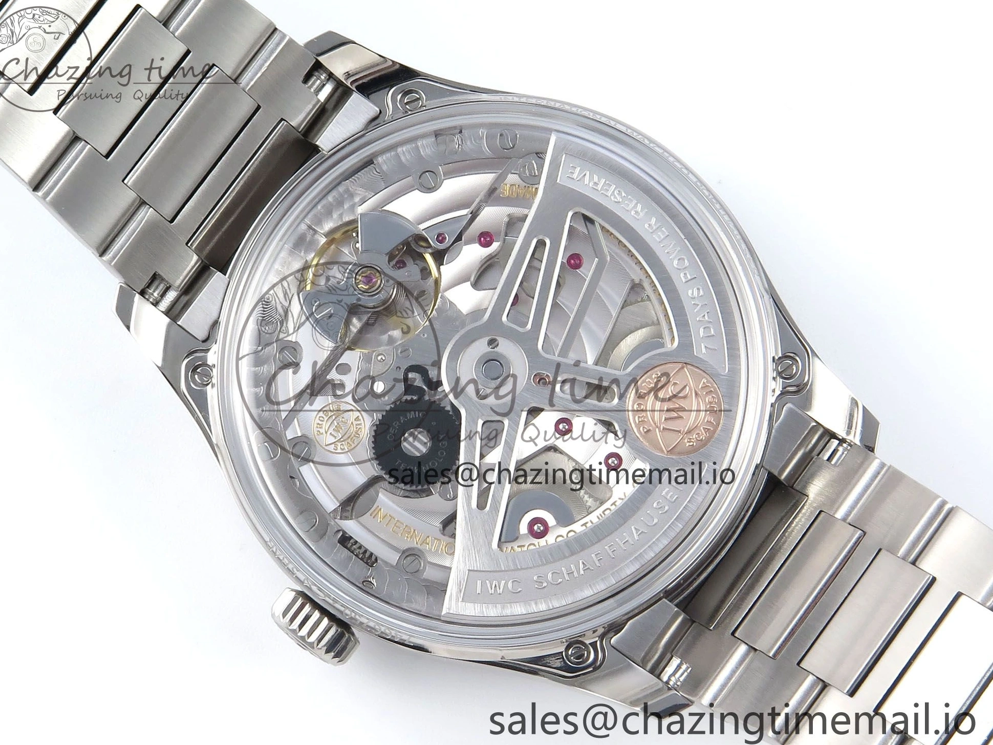 MIROTIME 0314 Portugieser Auto IWC0562B APSF 1:1 Best Edition Gold Dial on SS Bracelet A Reliable 6996